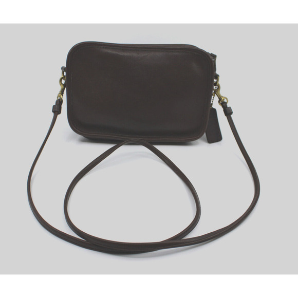 B0 Excellent Vintage COACH Carnival Bag 9925 Mahogany Brown USA 1990s Crossbody - Picture 2 of 6